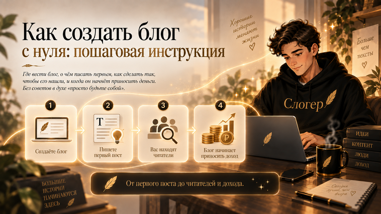 Как создать блог с нуля: пошаговая инструкция