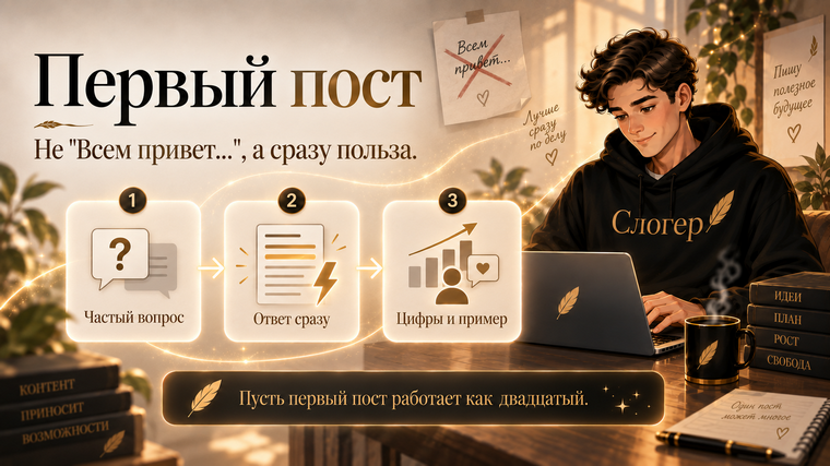 Редактор поста на Слогере